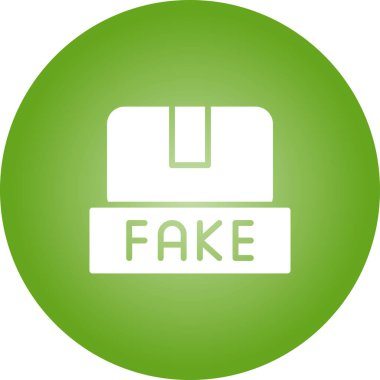 Sahte Ürünler, sahte ikon vektör illüstrasyonu 