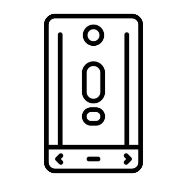 akıllı telefon web simgesi vektör çizimi 