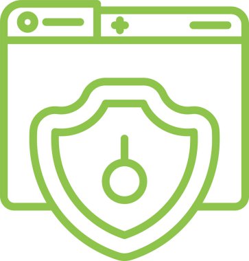 Güvenli vektör simgesi çizimi 