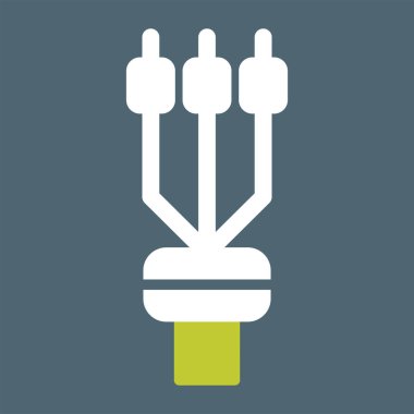 Kablo sonlandırma kolu, vektör illüstrasyonu 