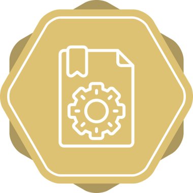 belge web simgesi vektör illüstrasyonu