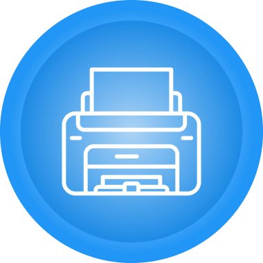 Lazer Yazıcı vektör simgesi basit illüstrasyon