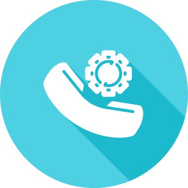 telefon arama simgesi, vektör illüstrasyonu 