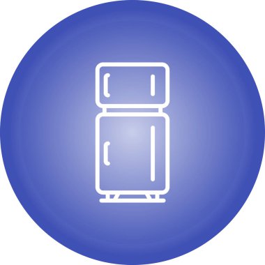 buzdolabı simgesi, vektör illüstrasyonu basit tasarım