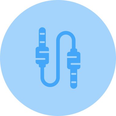 ses kablosu simgesi web illüstrasyonu