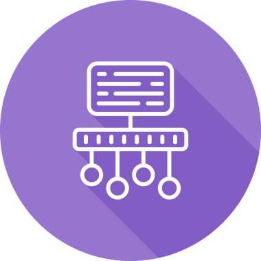 Zaman Çizgisi Web simgesi vektör çizimi