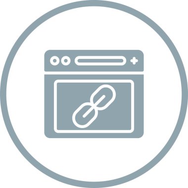 Tarayıcı web simgesi, basit illüstrasyon