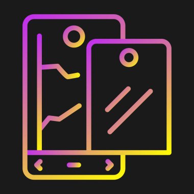 akıllı telefon web simgesi vektör çizimi 