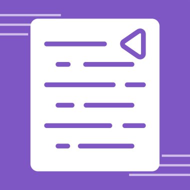 Belge. Web simgesi basit tasarım 