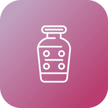 vazo simgesi, vektör illüstrasyonu basit tasarım