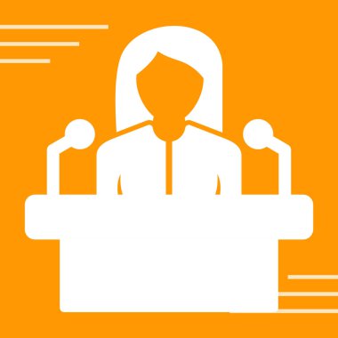 Bildir. Web simgesi basit illüstrasyon