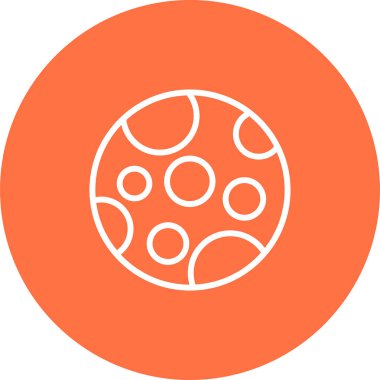 Ay ağ simgesinin vektör illüstrasyonu