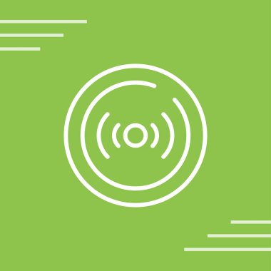 Canlı yayın simgesinin vektör illüstrasyonu 