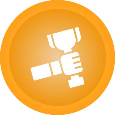 kupa ödül ikonu vektör illüstrasyonu 