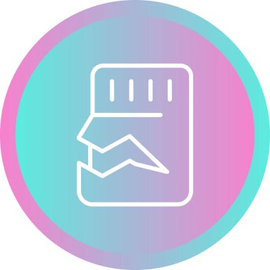 Sd Card web simgesi, basit vektör illüstrasyonu