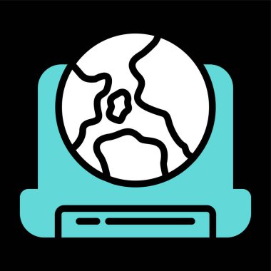 İnternet web simgesi, vektör tasarımı 