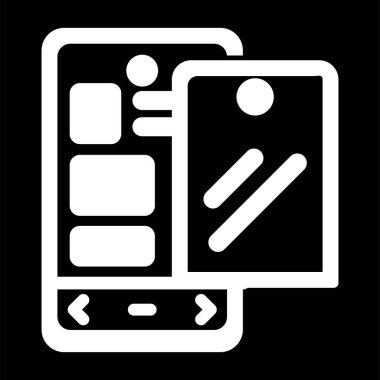 akıllı telefon web simgesi vektör çizimi 