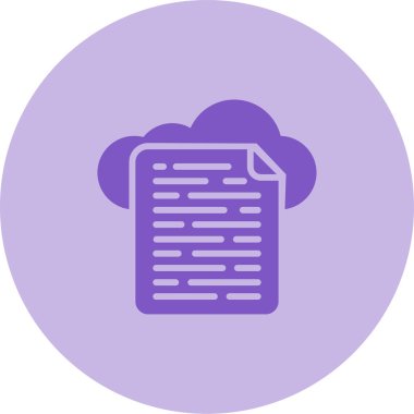 Bulut Veri Web simgesi basit tasarım