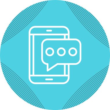 SMS iletisi simgesi, vektör çizim