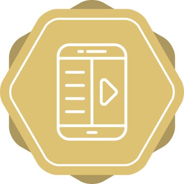 E-kitap okuyucu simgesi. Web simgesi basit illüstrasyon