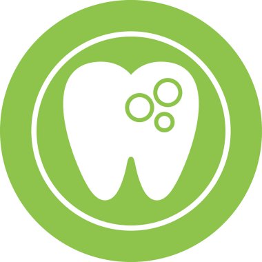 Diş simgesinin vektör illüstrasyonu 