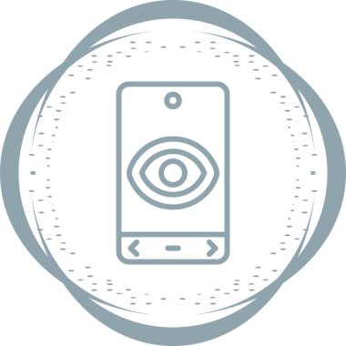 Göz koruması, basit simge vektör illüstrasyonu