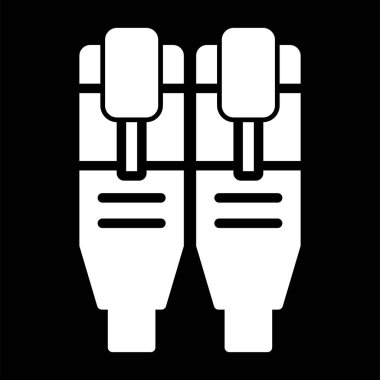 Ethernet web simgesinin vektör illüstrasyonu