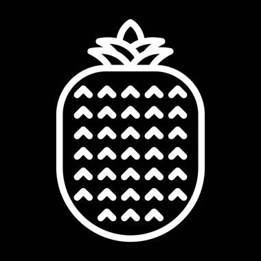 ananas meyve simgesi, web illüstrasyonu