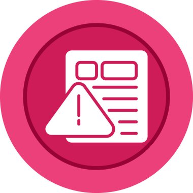 Belge simgesinin vektör illüstrasyonu