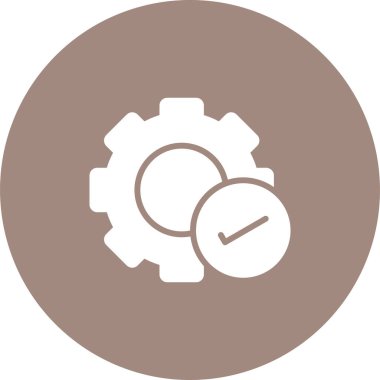 Bir Tıklama Kurulum simgesi vektör tasarımı