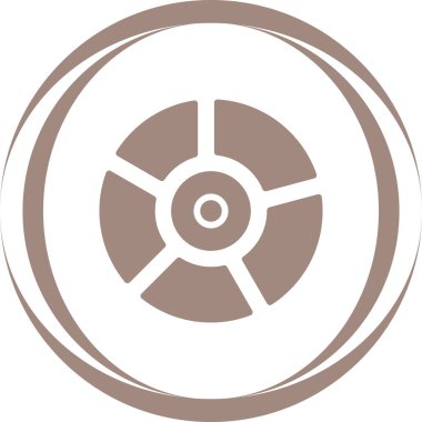 Pie Chart Simgesi modaya uygun düz stil. Web sitenizin tasarımı için grafik sembolü, logo, uygulama, UI. Vektör illüstrasyonu