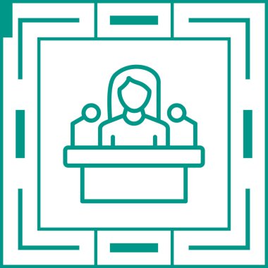 Bildir. Web simgesi basit illüstrasyon