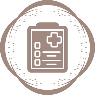 belge simgesi, vektör illüstrasyonu basit tasarım