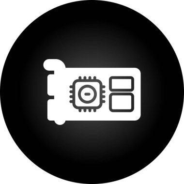 Gpu web simgesi vektör çizimi   