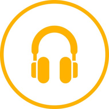 kulaklıklar web simgesi, vektör illüstrasyonu