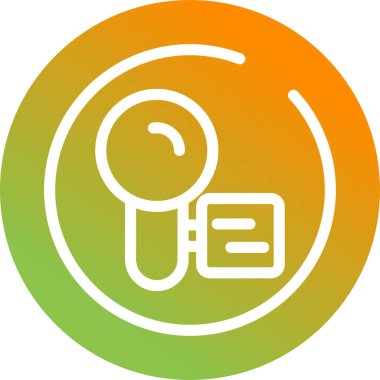 Video Kamera Çemberi Simgesi, vektör illüstrasyonu  