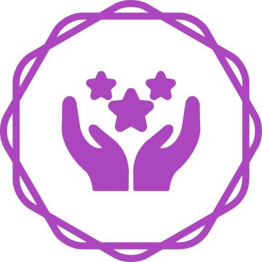 Glory web simgesinin vektör illüstrasyonu