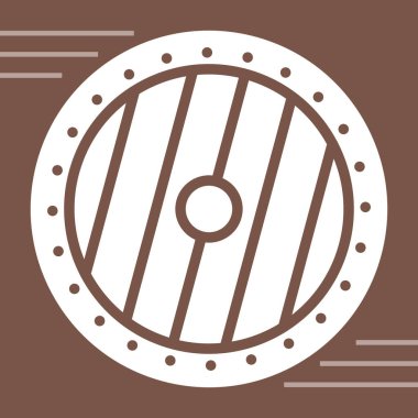 Kalkanın basit vektör simgesi, güvenlik kavramı