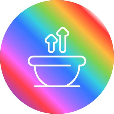 Çorba. Web simgesi basit tasarım