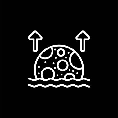 Ay simgesi, vektör illüstrasyonu basit tasarım