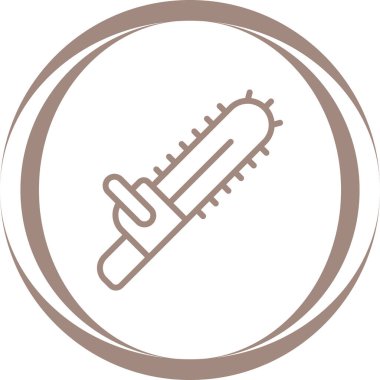 Elektrikli testerenin basit vektör illüstrasyonu