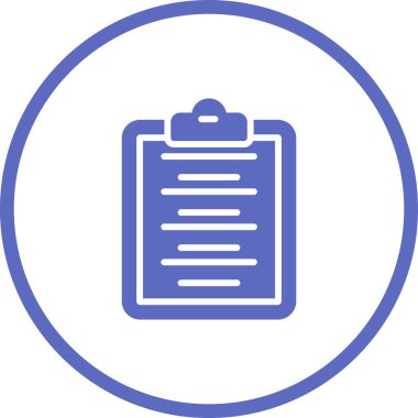 Yazı tahtası. Web simgesi basit illüstrasyon