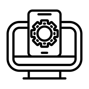  Aygıtlar web simgesi basit tasarımı