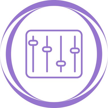 Eşitleyici modern simgenin vektör illüstrasyonu