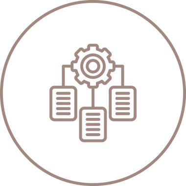 Teknik veri kavramı, iş verimliliği, evrak işleri. Belge Bütünleşme simgesi beyaz arkaplanda izole edildi.