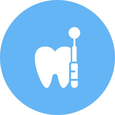 Diş simgesinin vektör illüstrasyonu 