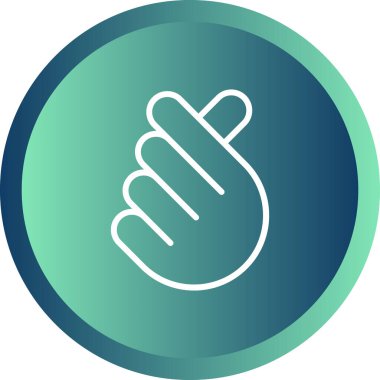  I Love You el hareketi ikonu, vektör illüstrasyonu 