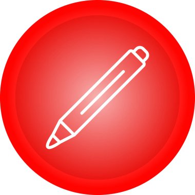 İşaretleyici kalem simgesi, vektör illüstrasyonu 
