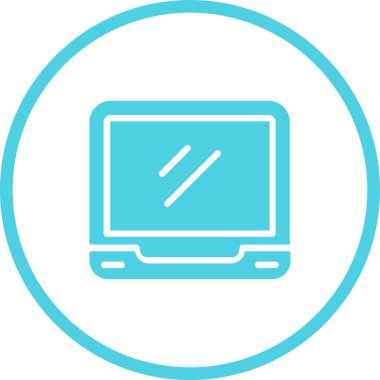 dizüstü bilgisayar simgesi, vektör illüstrasyonu 