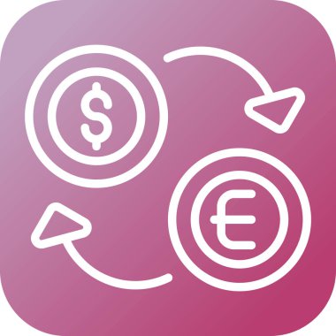 para Satım simge vektör çizim 